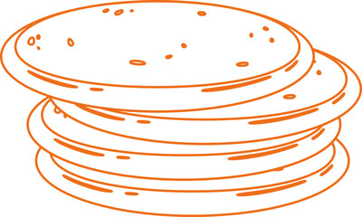 Breakfast Pancakes Line