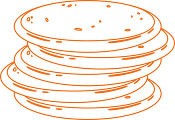 Breakfast Pancakes Line