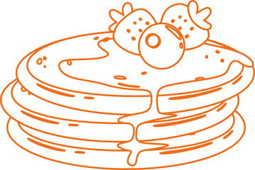 Breakfast Pancakes Line