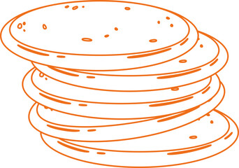 Breakfast Pancakes Line