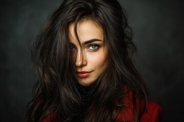 Fototapeta premium Image of a stylish young brunette