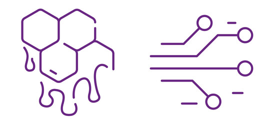 Innovative synthesis combining natural structures with digital circuits
