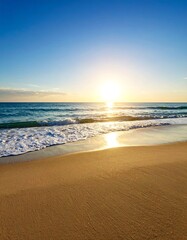 Sunrise over a tranquil beach (3)