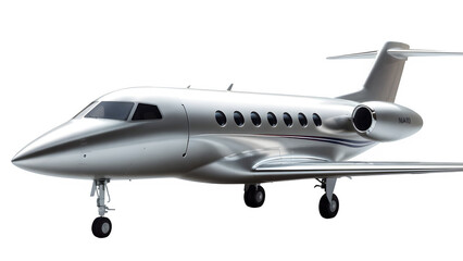 Obraz premium White isolated flying commercial passenger airplane on a runway at the airport for travel and transportation