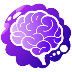 Human brain Mental health illustration