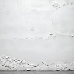Fototapeta premium Texture of old white concrete wall for background