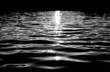 Dark water reflecting light