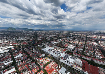 Obraz premium Mexico City, a 2026 World Cup host city, in an aerial photograph