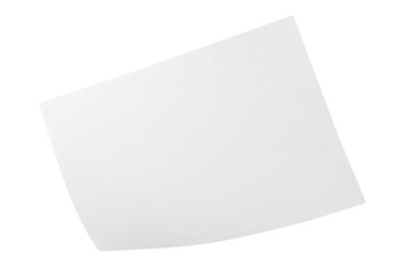 pile blank white paper flying, empty note leaf or leaflet in motion mockup, sheet falls and twists isolated on white with clipping path.