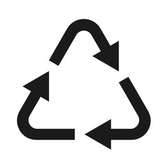 回転矢印（リサイクルマーク）のアイコンイラスト002