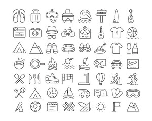 Set of editable stroke line icons related to video games, gaming, technology, gadget, esport