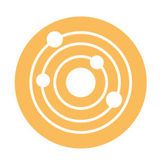 Planet System Vector icon which can easily modify or edit