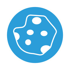 Asteroid Vector icon which can easily modify or edit