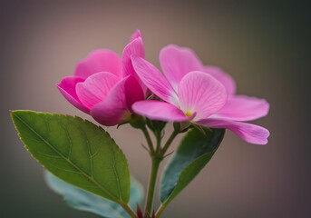 Fototapeta premium Pink Petals' Embrace