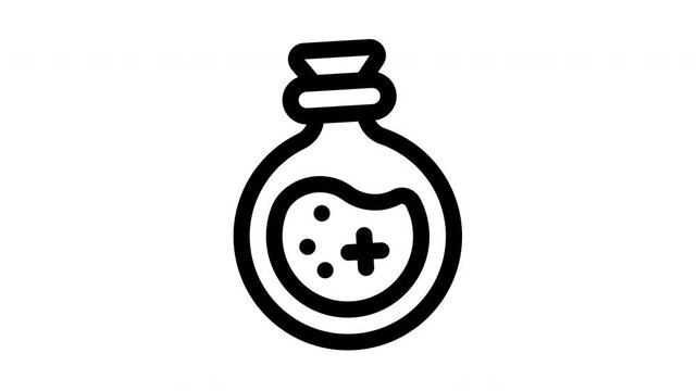 potion minimalist line animation