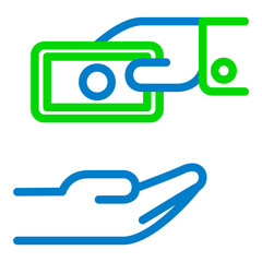 Sadaqah Charity Hand Icon