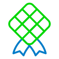 Ketupat Vector Icon Design