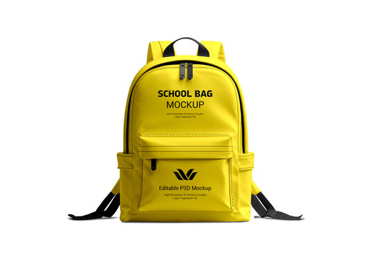 Modern School Bag Mockup