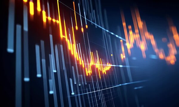 
A stock market graph with an upward trend, representing the strong growth of capital investment in and reflecting their growing confidence a promising investment for the future