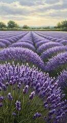 Obraz premium Lavender's Embrace