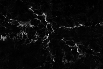 Black grey marble seamless glitter texture background, counter top view of tile stone floor in...