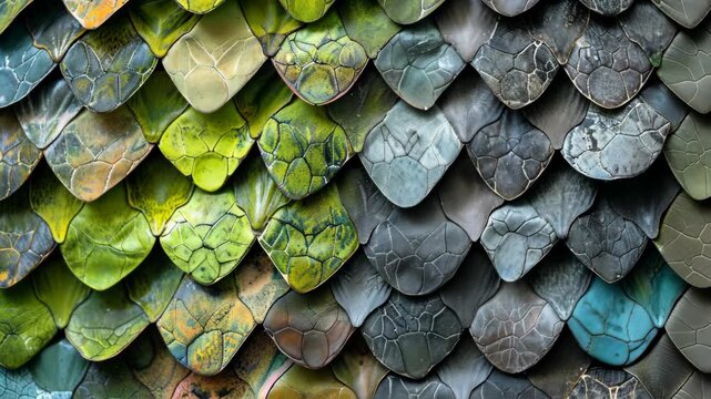 selective focus detailed texture of snake scales close up