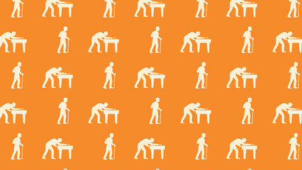 Obraz premium Snookers vector pattern design multi coloured