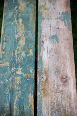 Worn wood planks