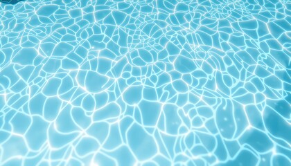 Obraz premium Abstract image showing the shimmering, light filled patterns created by the water's surface on a bright summer day