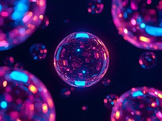 abstract background with bubbles