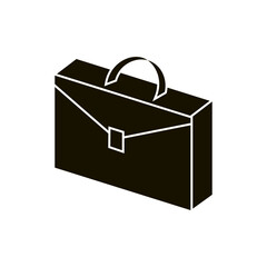 Business Briefcase Vector Icon in Minimal Style