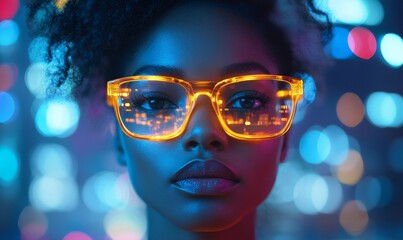 AI cybersecurity concept, featuring a Black female IT specialist analysing cybersecurity threats to consumer data and privacy leaks. The image showcases the importance of AI, Generative AI