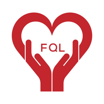 FQL Heart Care Logo &ndash; Charity, Healthcare and Community Support Icon. FQL Letter Logo.
