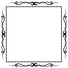 frame with flowers