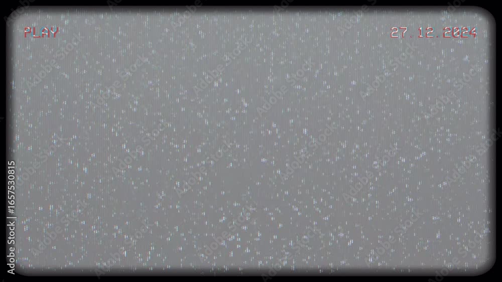 Poster static noise: a glitch in the matrix - retro vhs screen