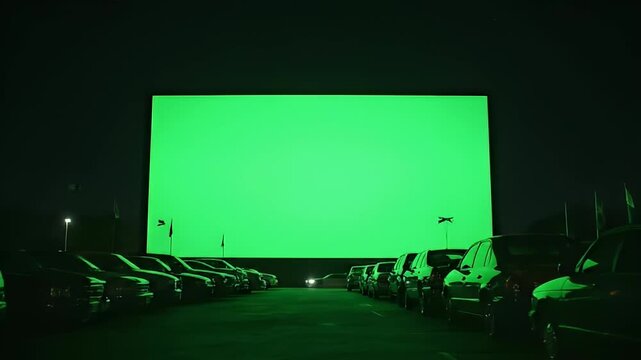 Green screen drive in movie