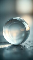 crystal ball in water