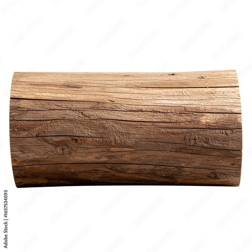 Poster a pile of natural rough-textured wooden logs from cut trees with a visible circular pattern of rings