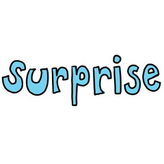 Hand drawn Surprise letters for birthday card, font, typography, calligraphy, cute patches, campaign badge, post card, poster, text, message, decorations, sticker, brooch, women, feminist