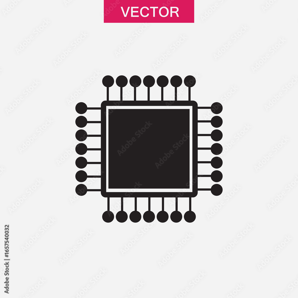 Poster chip icon vector set collection for web vector illustration for web and app..eps