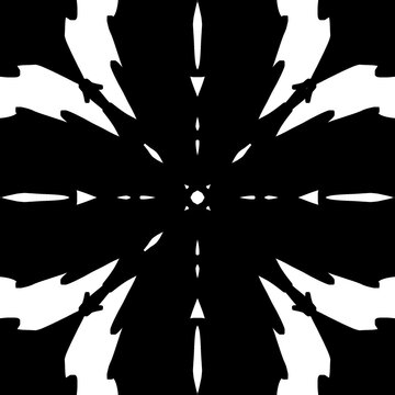 Design graphic resources, various patterns, flower patterns, white background over black.