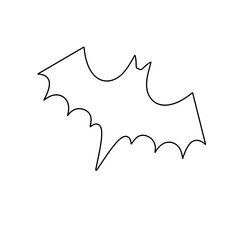 A bat with a long wing and a long tail