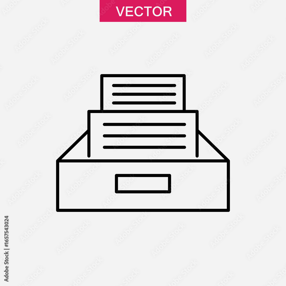Poster archive icon vector set collection for web vector illustration for web and app..eps