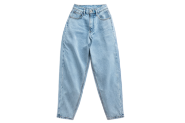 Light-wash, straight-leg jeans.  Flat lay, front view.  Classic denim style, mid-rise