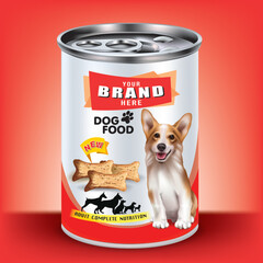 Design of aluminum cans for dog food
