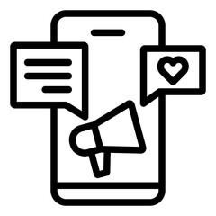 social media marketing icon