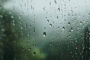 raindrops on window