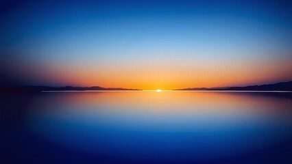 Fototapeta premium Quiet Reflection in a Gradient Lightscape