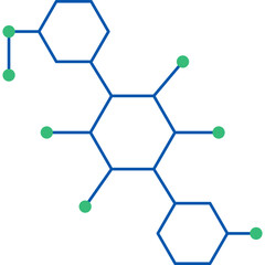 Fototapeta premium Science Element Molecule