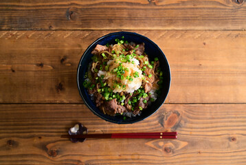 おろし牛丼